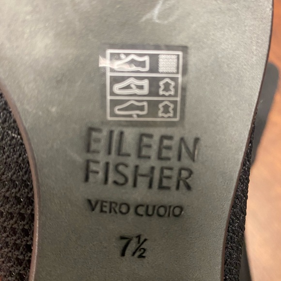 Eileen Fisher Kiss Knit Stretch Pump Black Size 7.5 - Picture 11 of 12